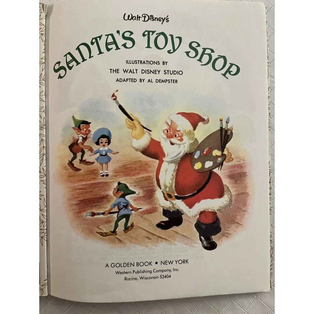 Vintage Little Golden Books Xmas Stories Rudolph‎ Jingle Bells Santas Toy Shop